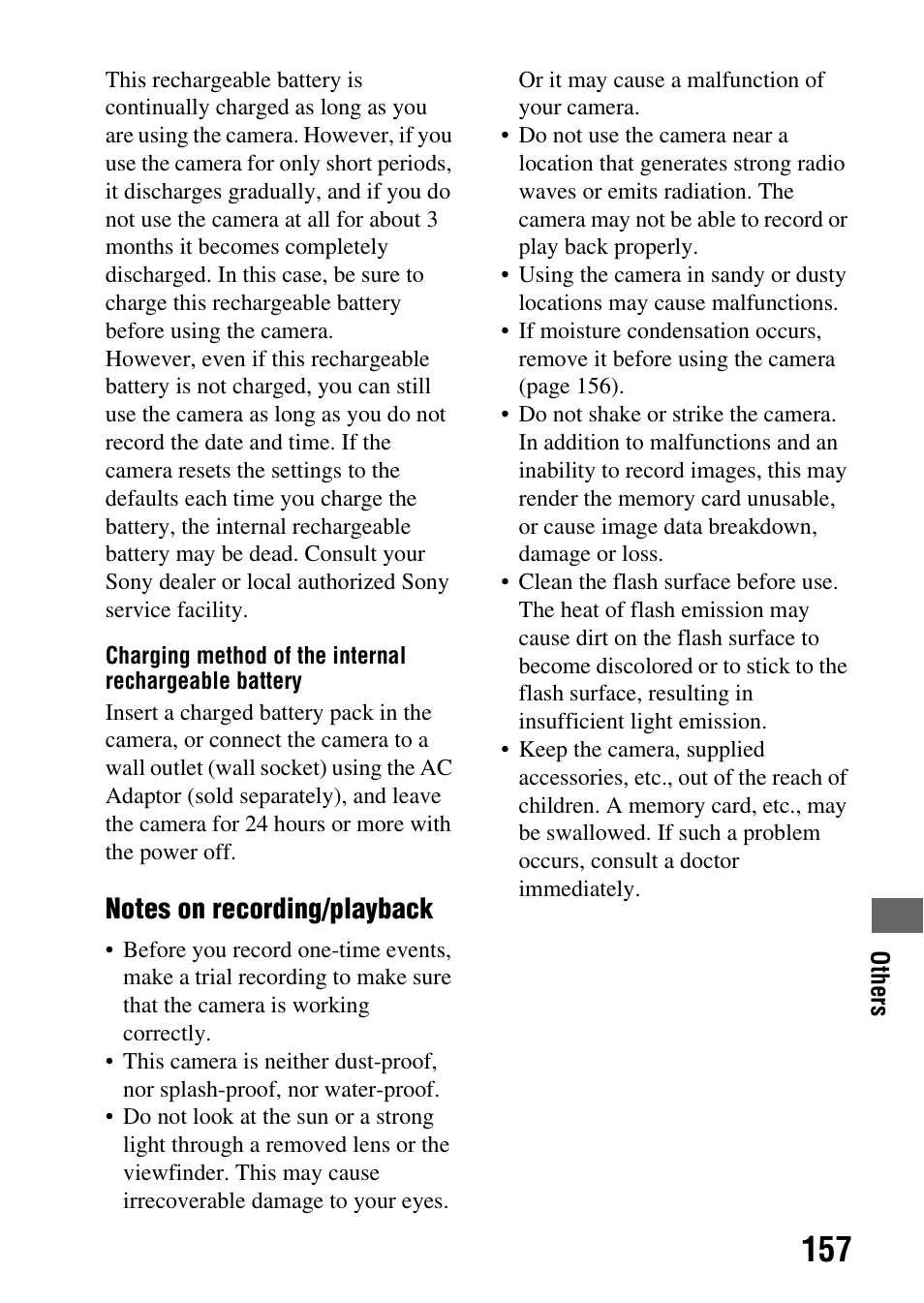 Sony Alpha 230 User Manual | Page 157 / 162