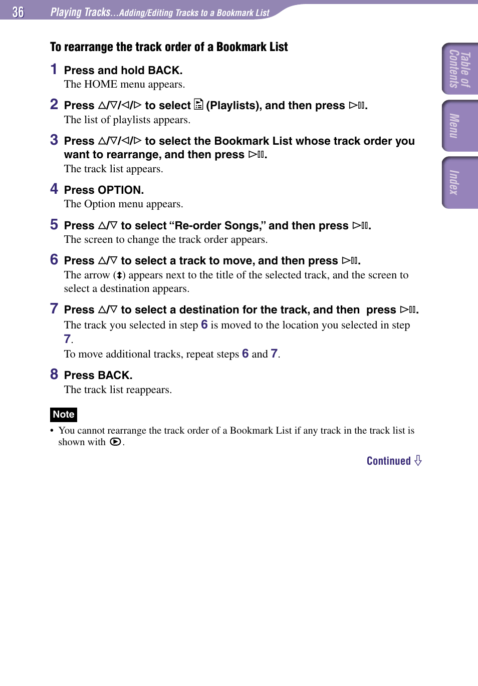 Sony NW-A1000 Series User Manual | Page 36 / 94