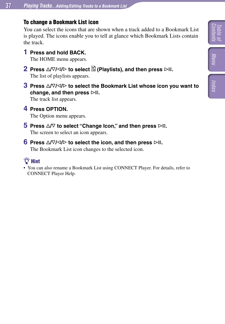 Sony NW-A1000 Series User Manual | Page 37 / 94