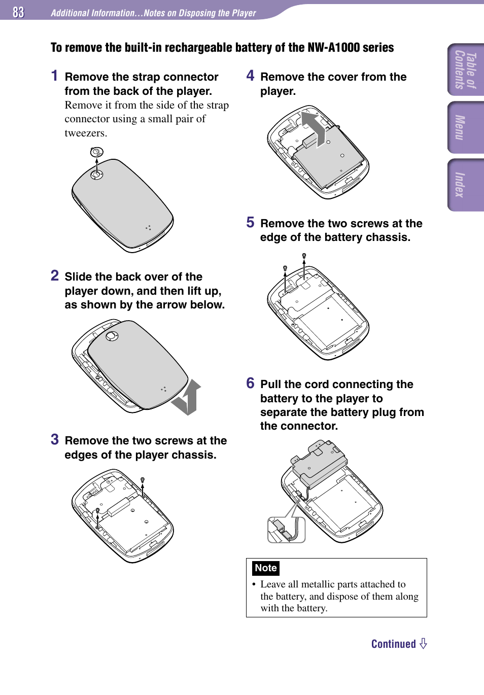 Sony NW-A1000 Series User Manual | Page 83 / 94