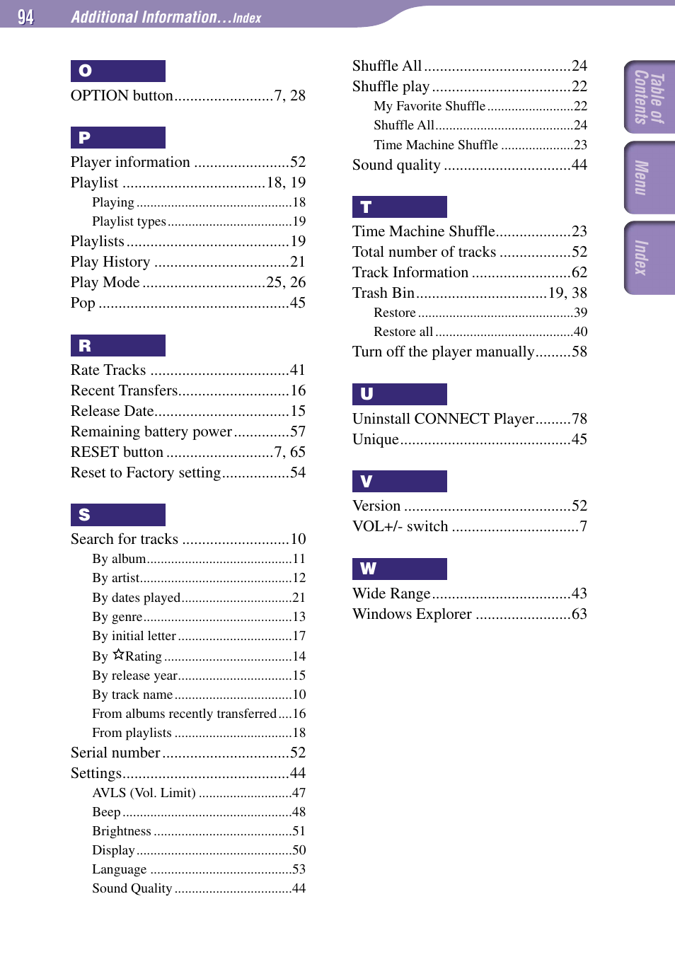 Sony NW-A1000 Series User Manual | Page 94 / 94