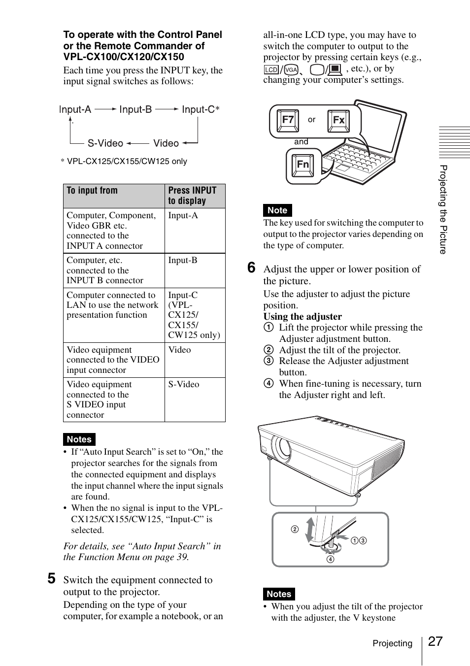 Sony Data Projector VPL-CX150 User Manual | Page 27 / 70