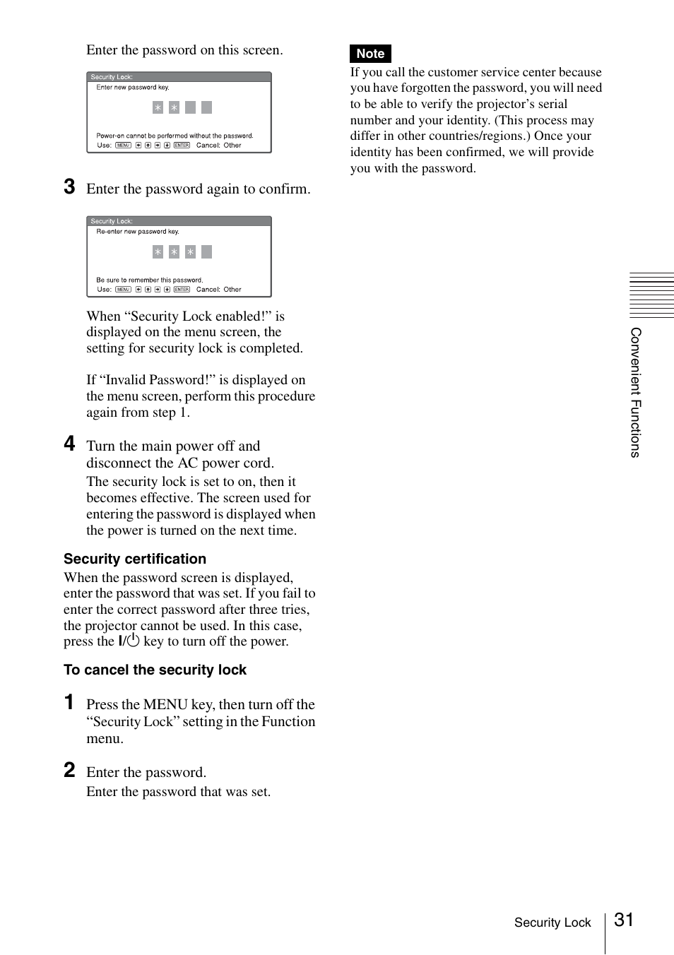 Sony Data Projector VPL-CX150 User Manual | Page 31 / 70