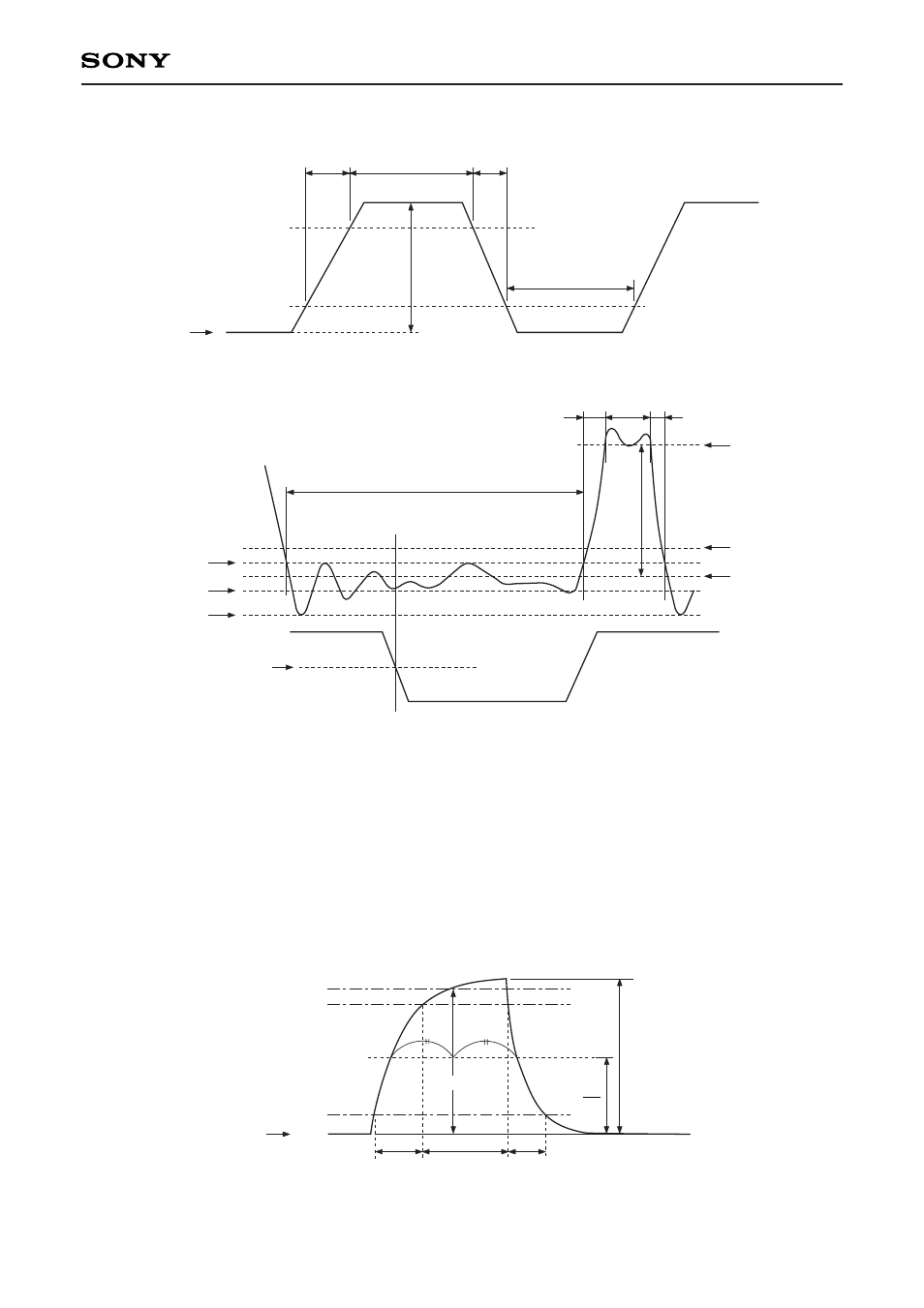 Is the maximum value and v, Is the average value of v, And v | 2 assuming v, 5) substrate clock waveform | Sony ICX418ALB User Manual | Page 9 / 20
