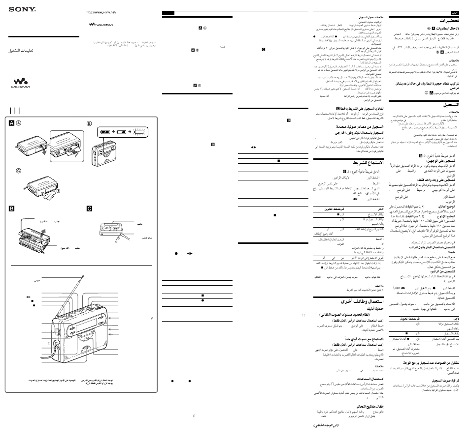 Sony WM-GX410 User Manual | 2 pages