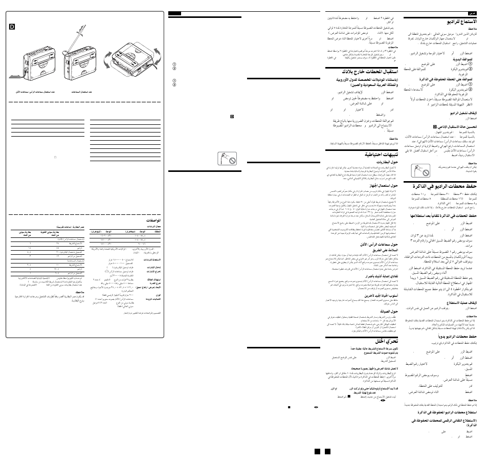 Listening to the radio, Presetting radio stations, Receiving stations outside your country | Precautions, Troubleshooting | Sony WM-GX410 User Manual | Page 2 / 2