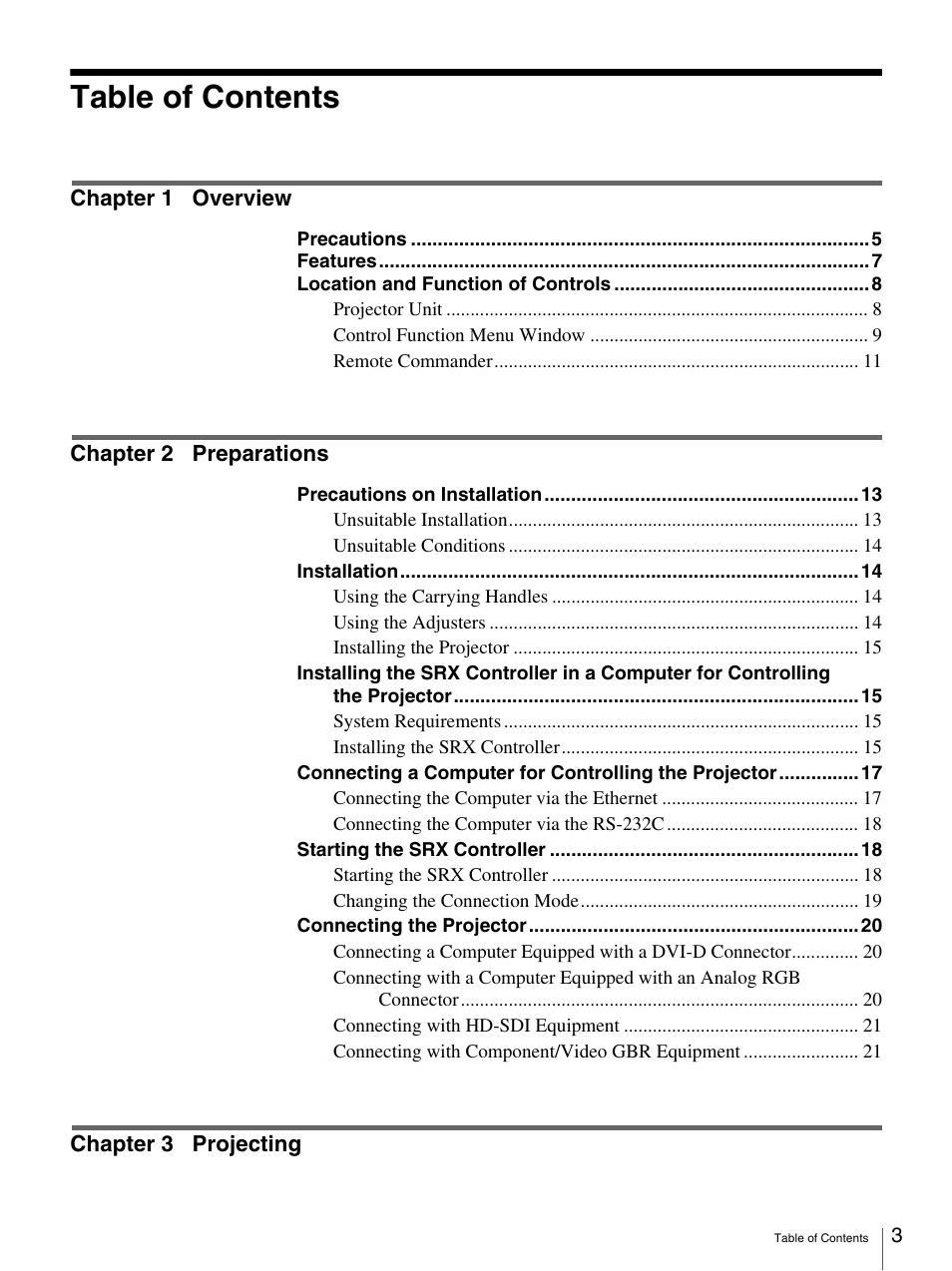 Sony SRX-T110 User Manual | Page 3 / 43