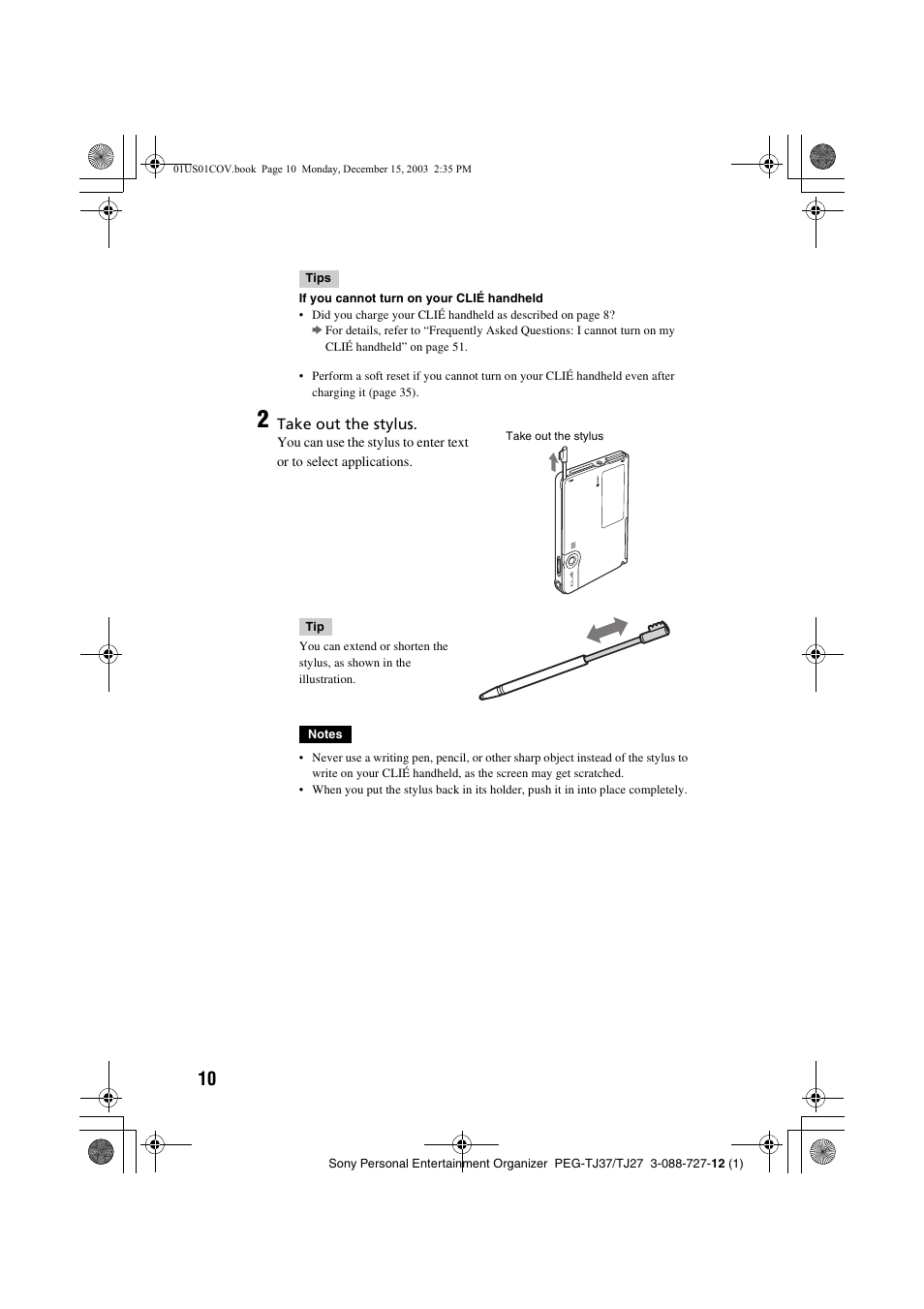 Sony PEG-TJ37 User Manual | Page 10 / 84