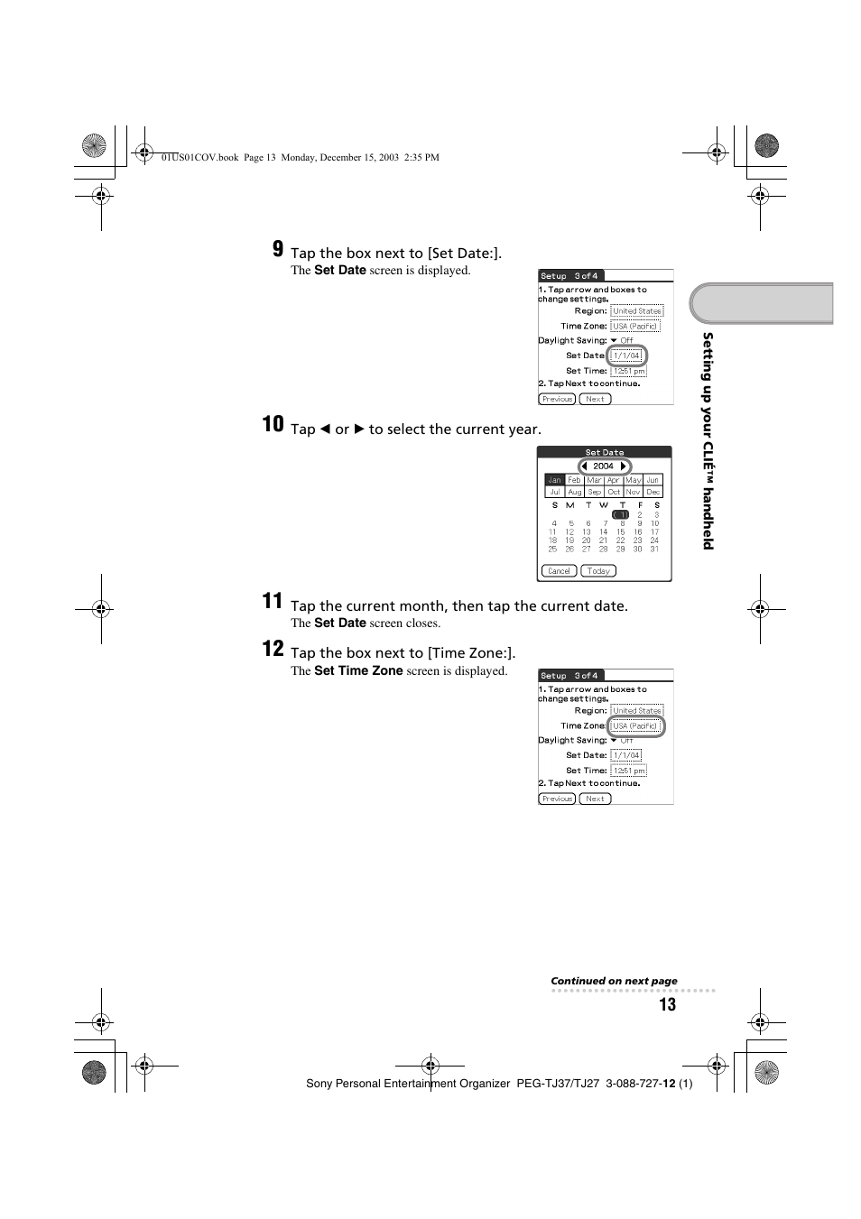 Sony PEG-TJ37 User Manual | Page 13 / 84