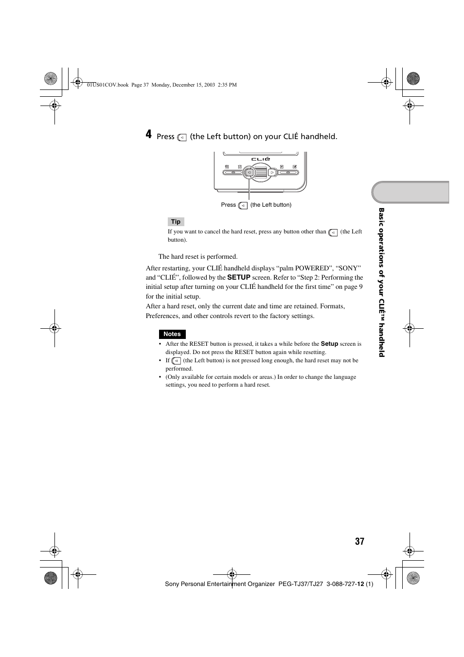 Sony PEG-TJ37 User Manual | Page 37 / 84