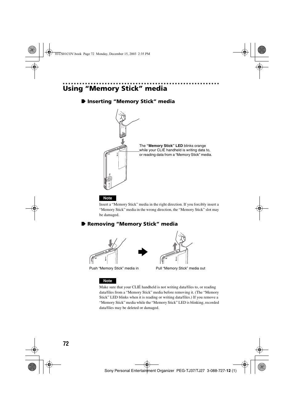 Sony PEG-TJ37 User Manual | Page 72 / 84