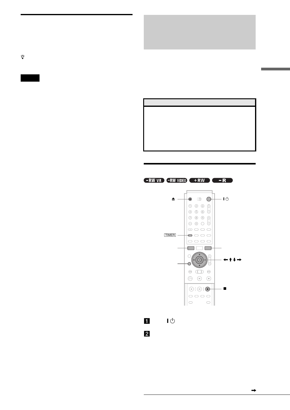 Creating chapters in a title, Timer recording, Setting the timer manually (standard) | Rec o rding/timer rec o rding | Sony RDR-GX7 User Manual | Page 25 / 96