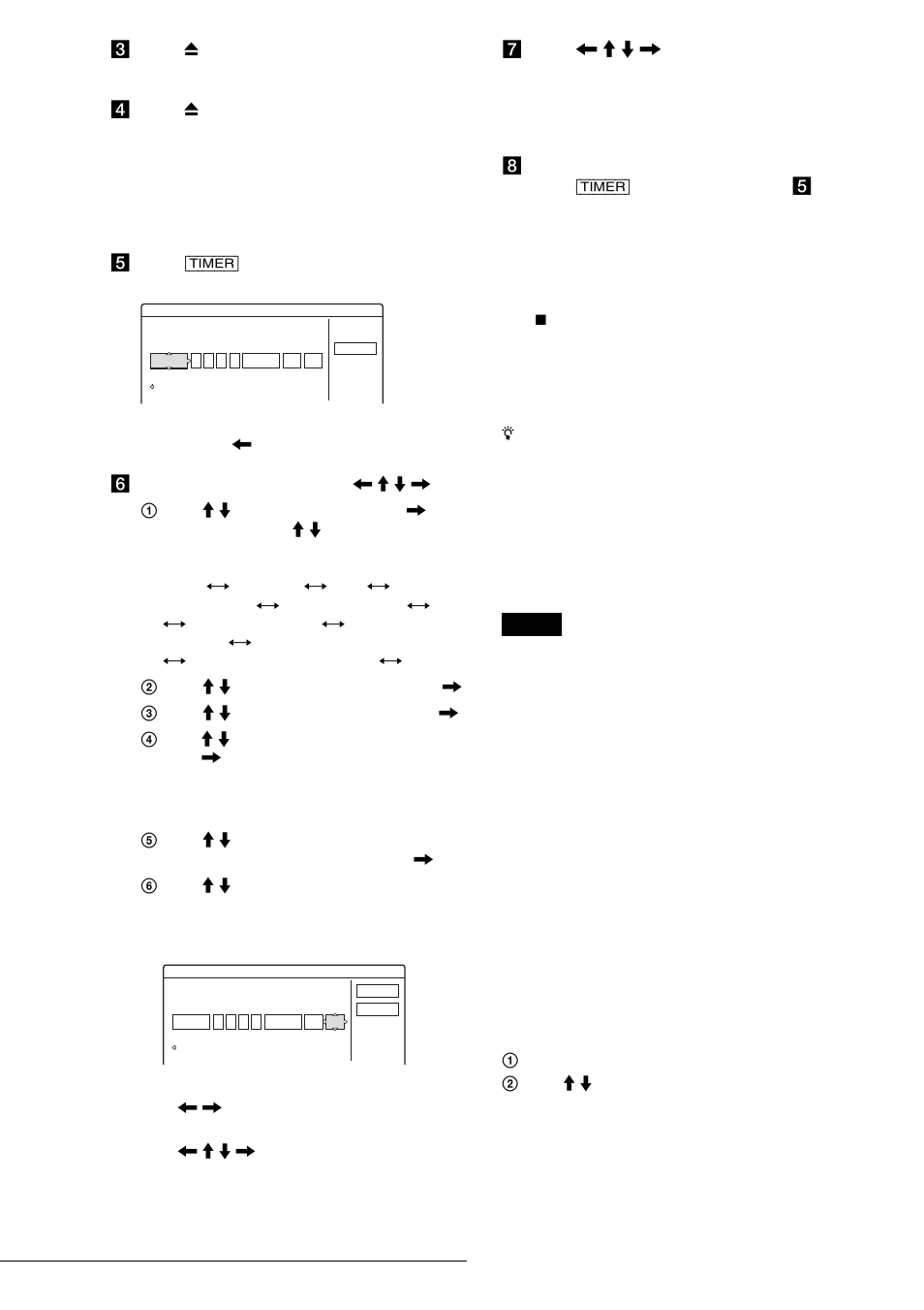 About the pdc/vps function, E press [timer, F set the following items using | Sony RDR-GX7 User Manual | Page 26 / 96