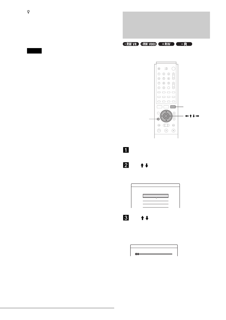 Adjusting the recording picture quality and size, Adjusting the recording picture quality, And size | Press tool before recording starts | Sony RDR-GX7 User Manual | Page 30 / 96