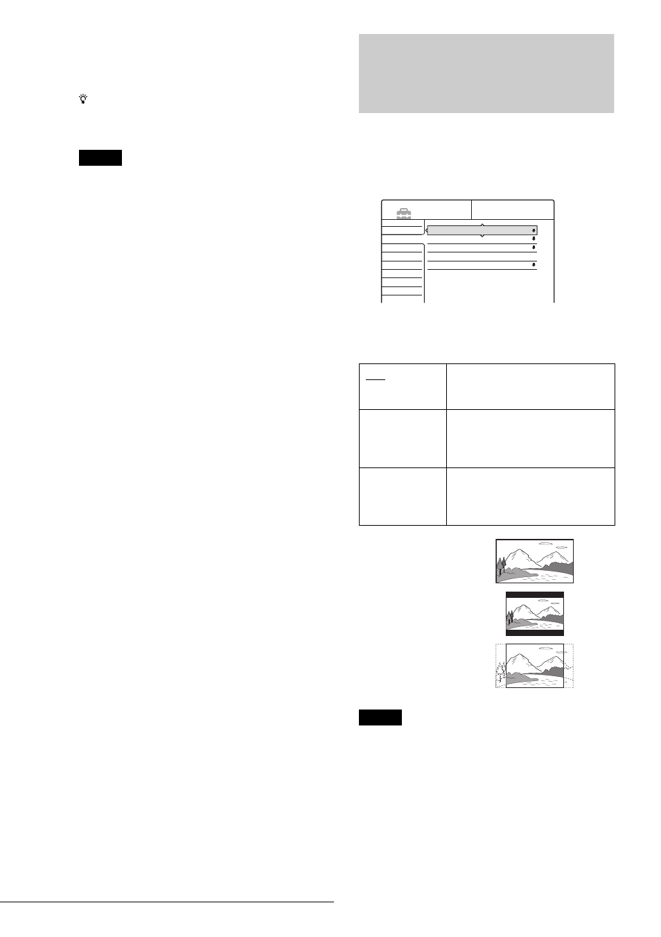 Video settings, Tv type | Sony RDR-GX7 User Manual | Page 76 / 96