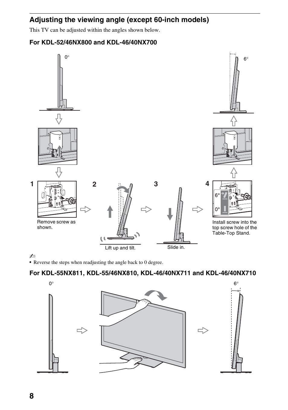 Sony 52NX800 User Manual | Page 8 / 24