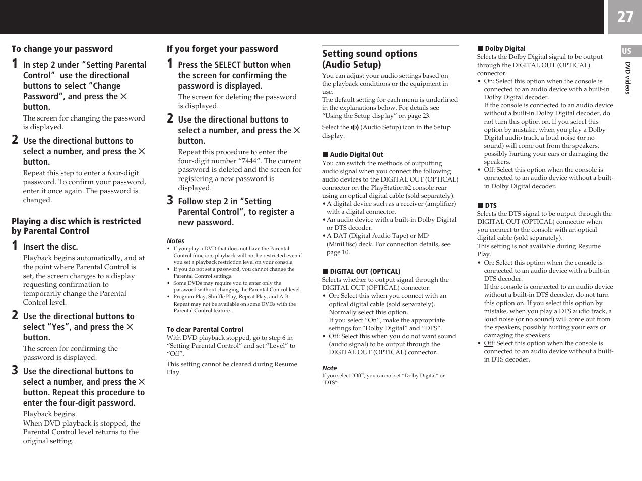 Sony SCPH-50011 User Manual | Page 27 / 64