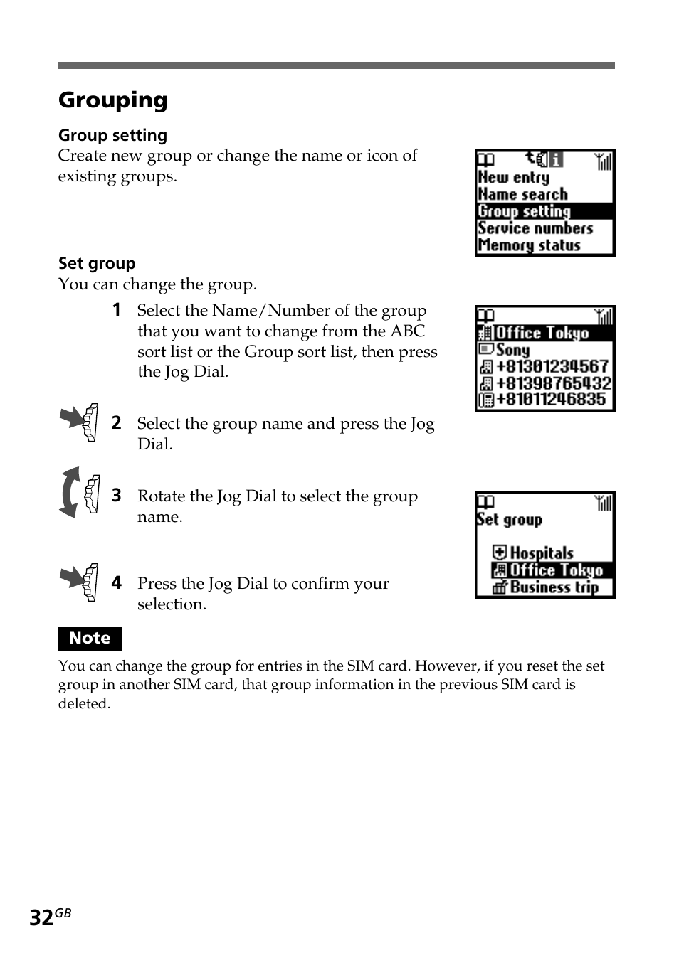 Grouping | Sony CMD-Z5 User Manual | Page 32 / 84