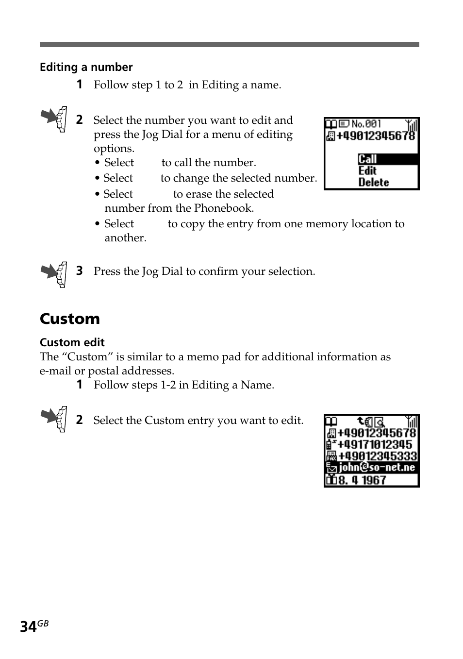 Custom | Sony CMD-Z5 User Manual | Page 34 / 84