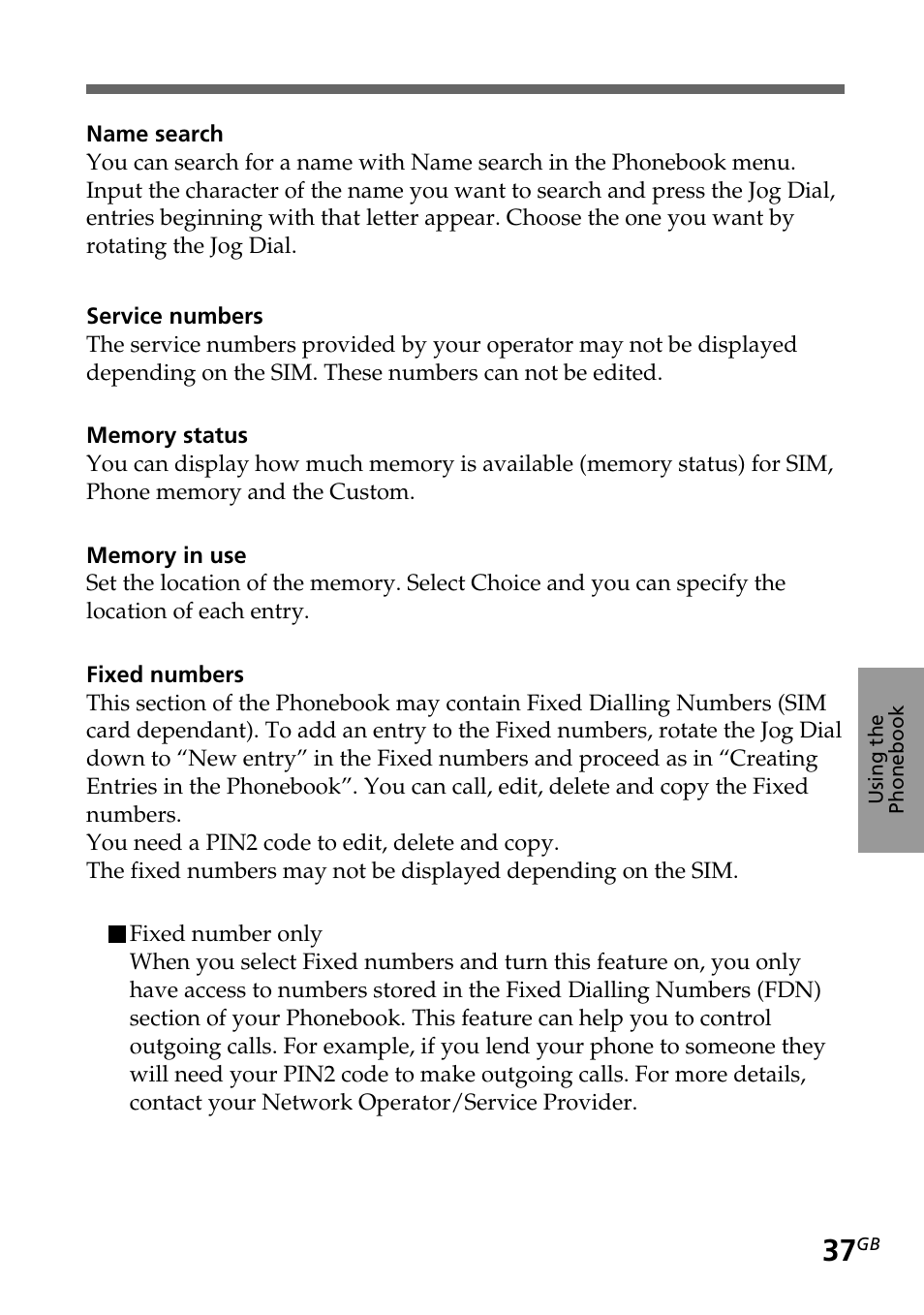 Sony CMD-Z5 User Manual | Page 37 / 84