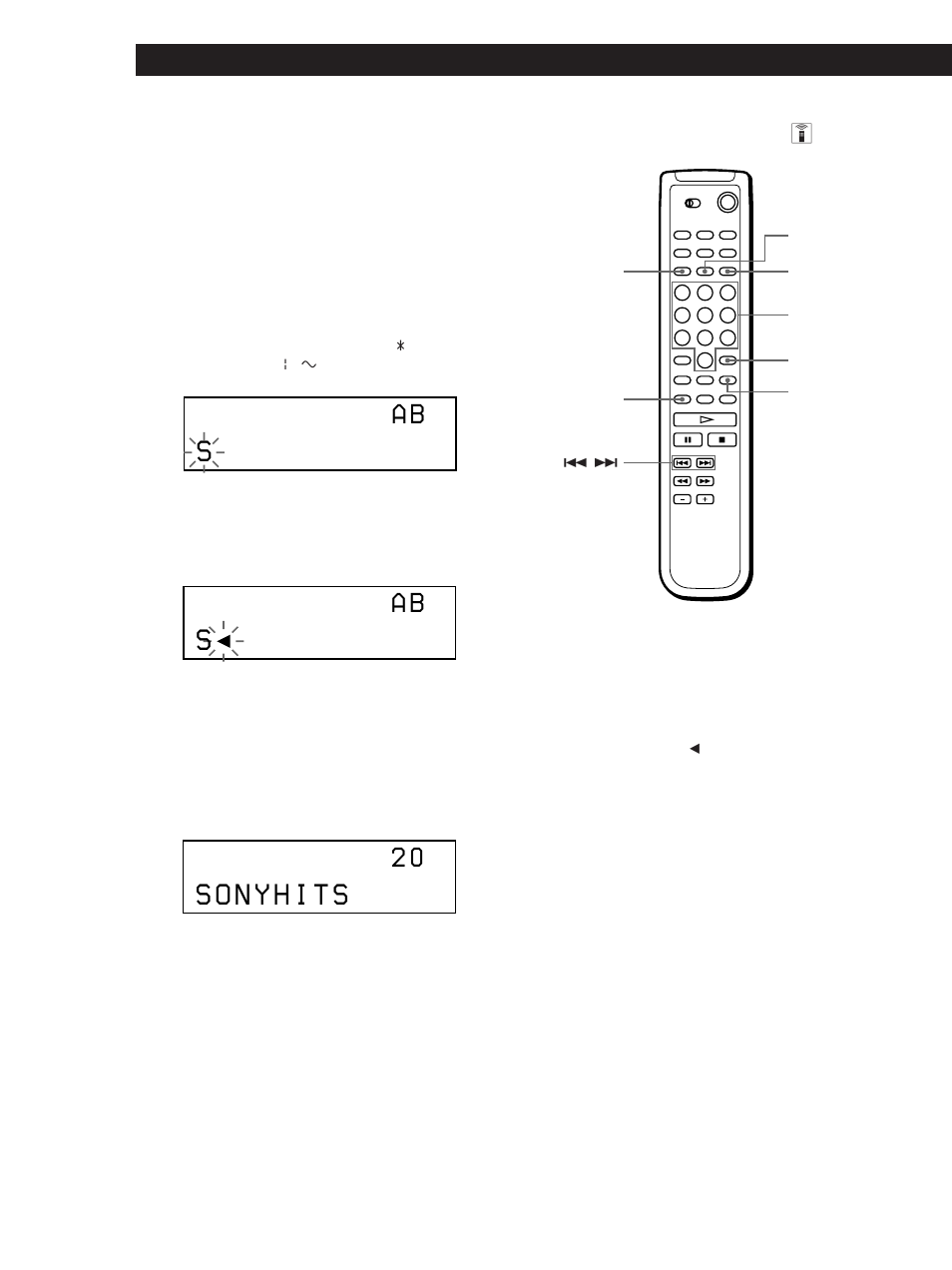 Storing information about cds (custom files), Labeling discs using the remote z 1 | Sony CDP-CX240 User Manual | Page 24 / 32
