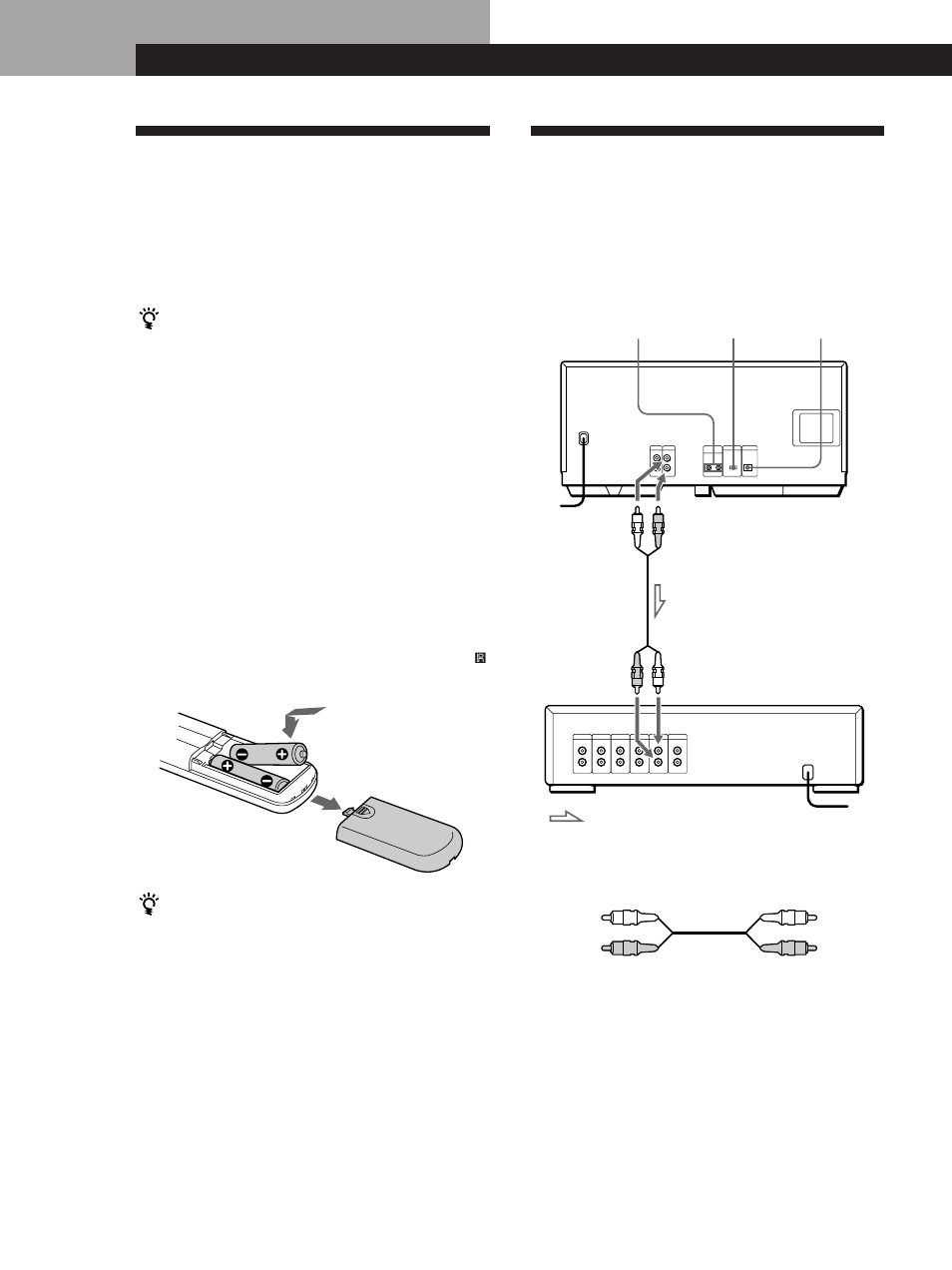 Hooking up the system, Unpacking, Getting started | Overview, Inserting batteries into the remote | Sony CDP-CX240 User Manual | Page 4 / 32