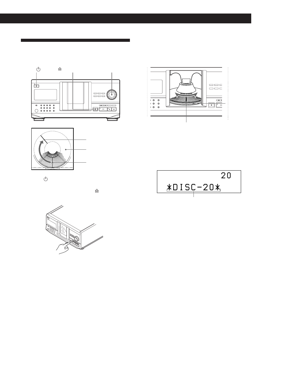 Inserting cds, Playing cds getting started, Getting started | Sony CDP-CX240 User Manual | Page 7 / 32