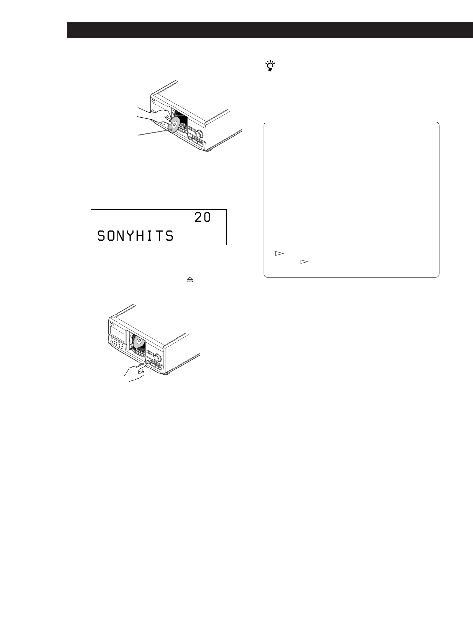 Getting started | Sony CDP-CX240 User Manual | Page 8 / 32