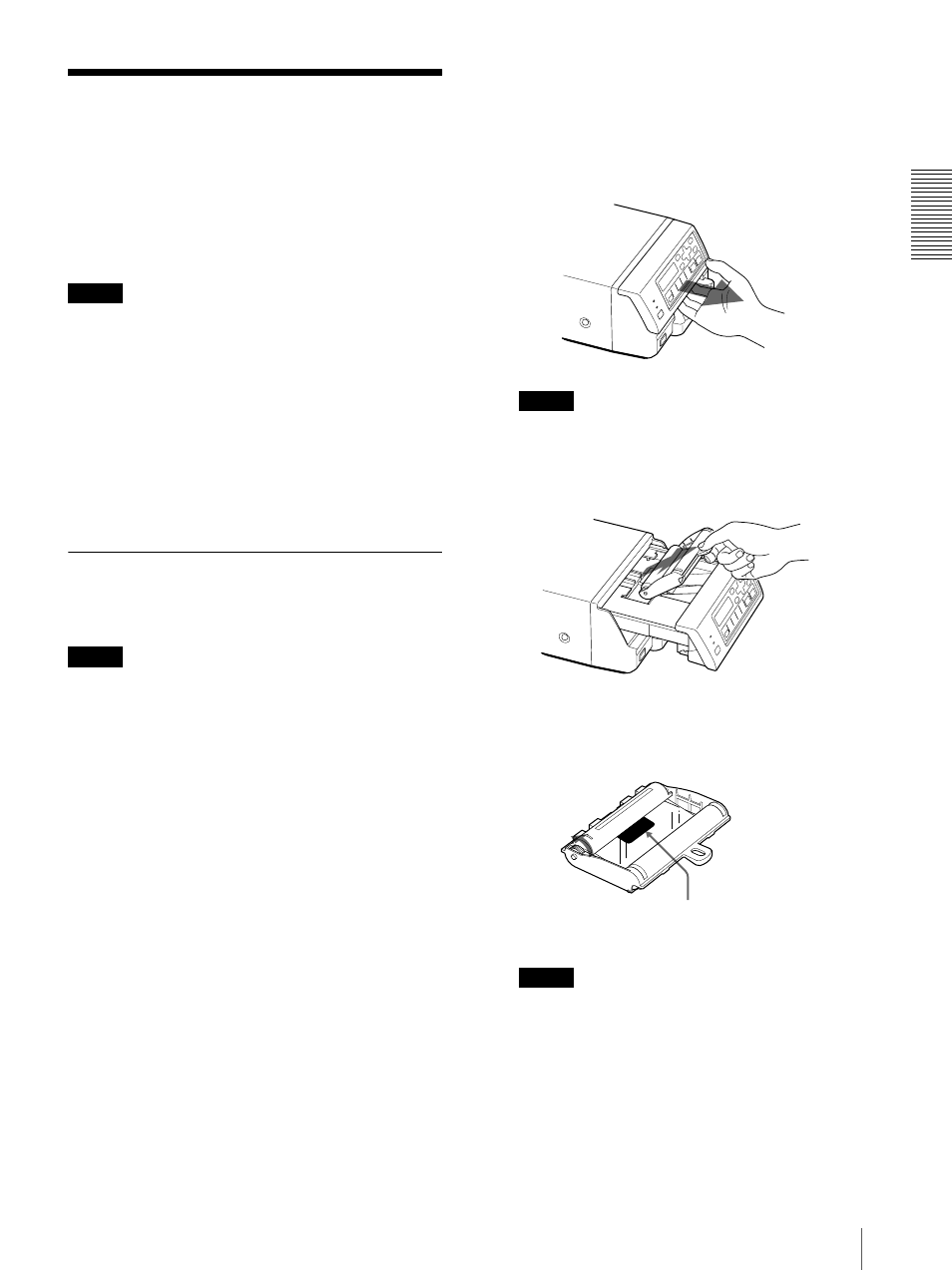 Before printing, Loading an ink ribbon | Sony UP20 User Manual | Page 13 / 67