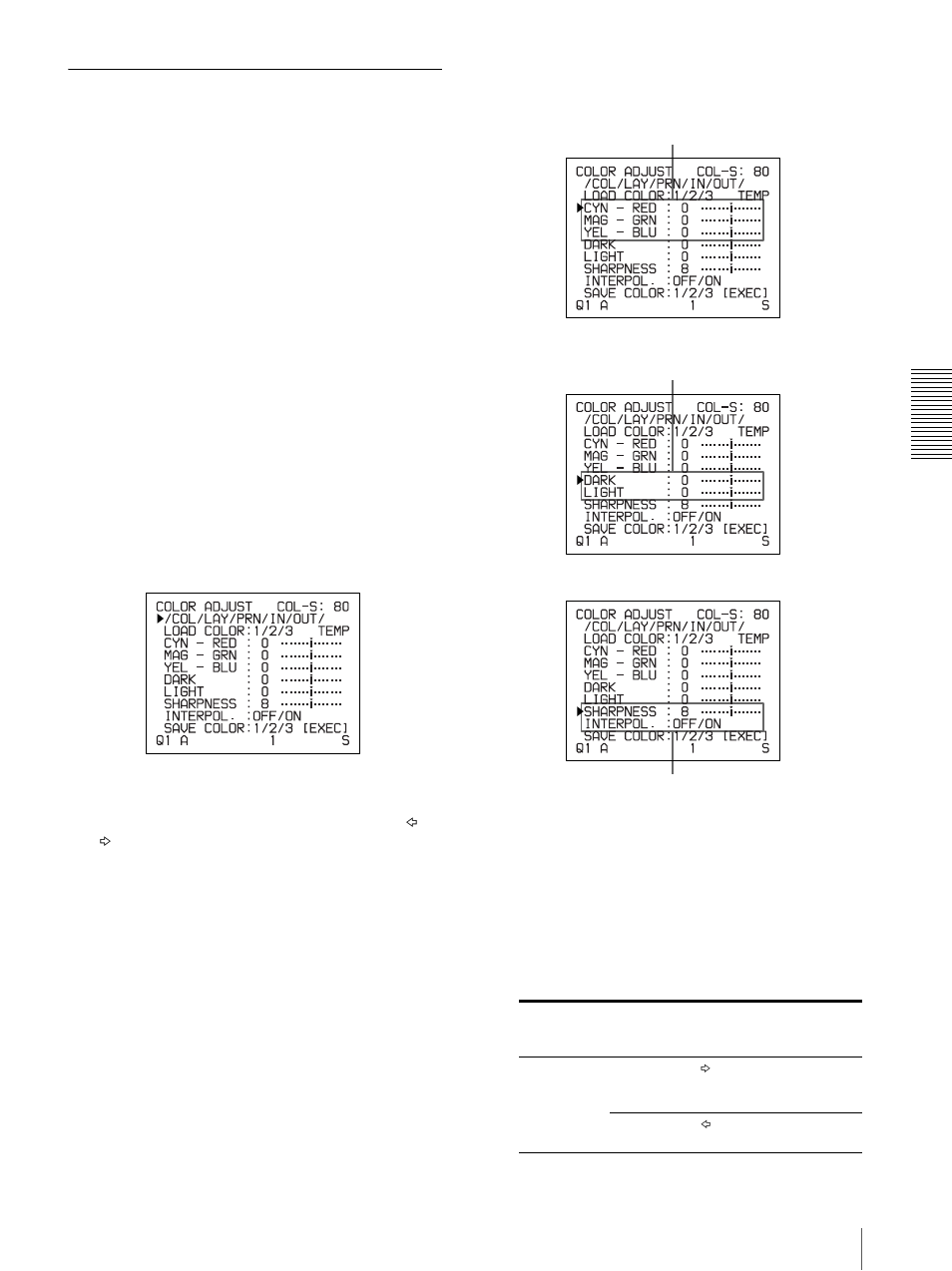 Adjusting the printout color | Sony UP20 User Manual | Page 45 / 67