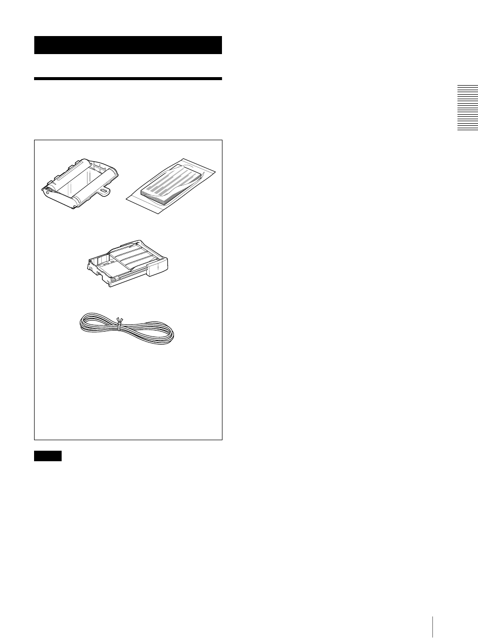 Preparation, Supplied accessories, Ay (9 | Sony UP20 User Manual | Page 9 / 67