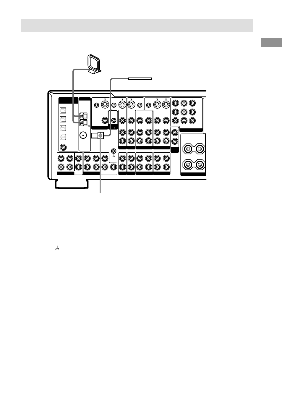 Connecting the antennas, Getting started | Sony STR-DB1080 User Manual | Page 17 / 72