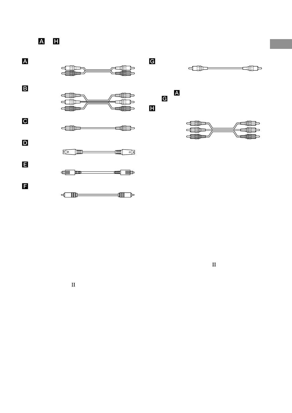 Required cords | Sony STR-DB1080 User Manual | Page 9 / 72