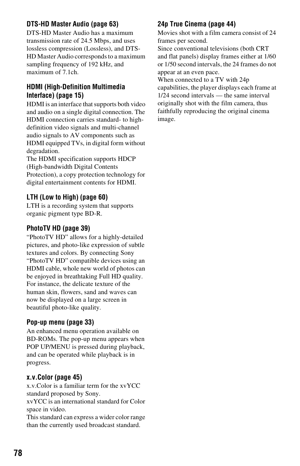 Sony BDP-BX1 User Manual | Page 78 / 79