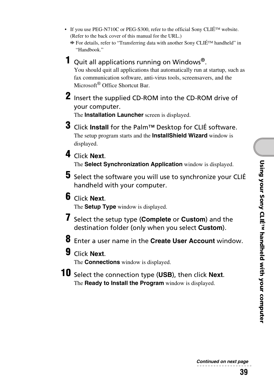 Sony PEG-SJ22 User Manual | Page 39 / 71