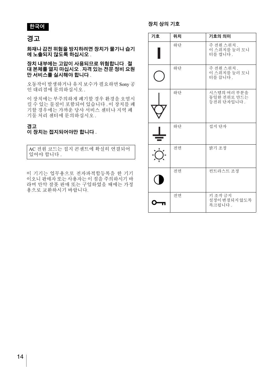 Sony LMD-2140MD User Manual | Page 14 / 43