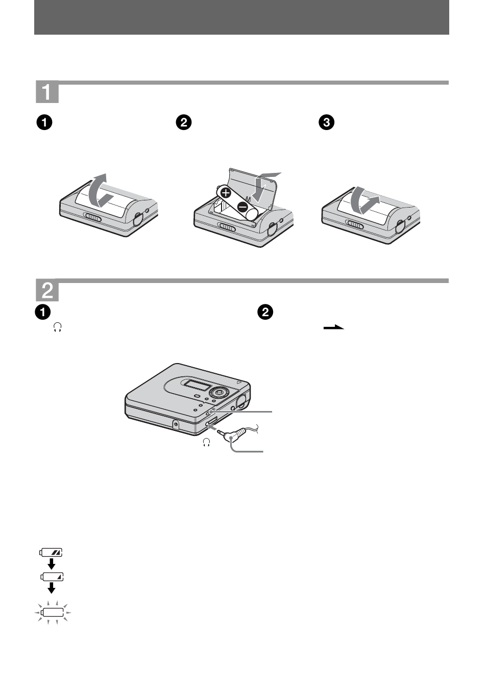 Getting started | Sony MZ-NH600 User Manual | Page 13 / 112
