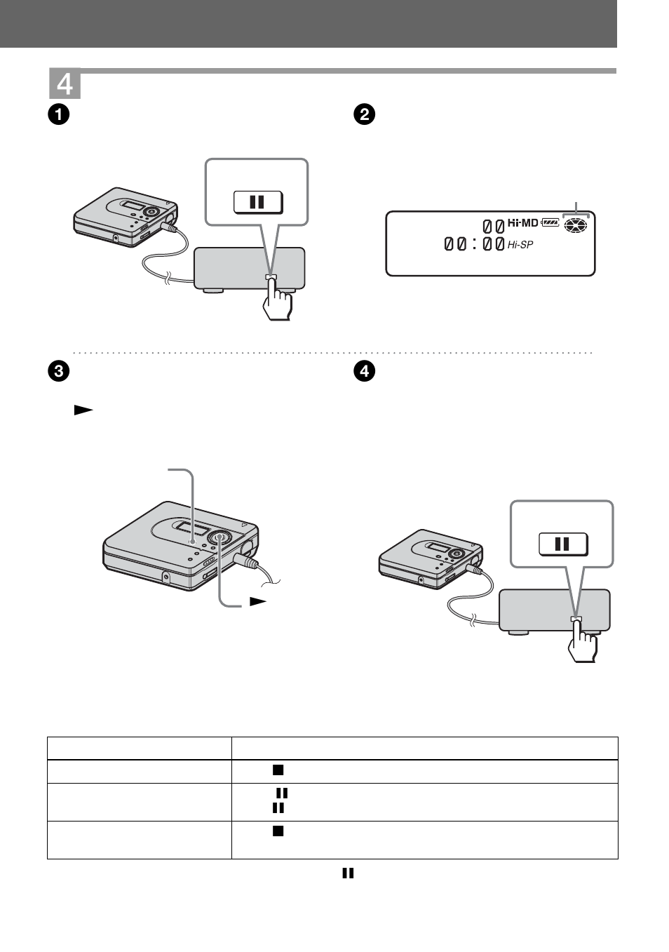 Record a disc | Sony MZ-NH600 User Manual | Page 17 / 112
