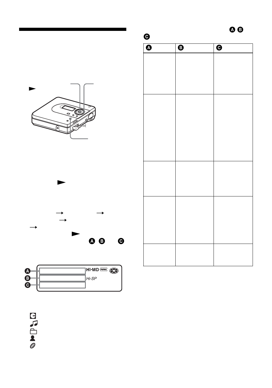 Viewing various information, 25 viewing various information | Sony MZ-NH600 User Manual | Page 25 / 112