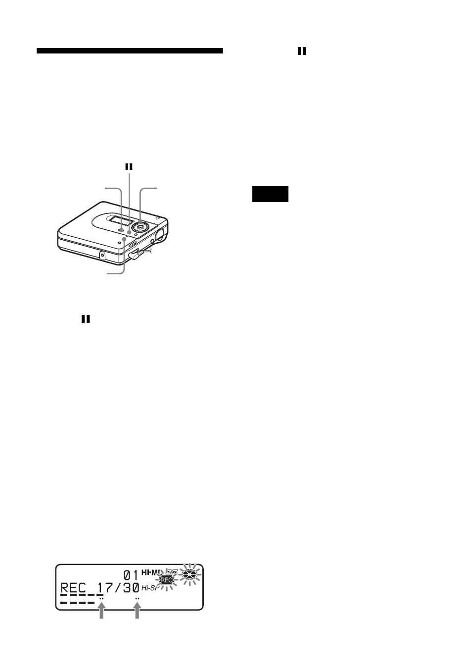 Adjusting the recording level manually, 28 adjusting the recording level manually | Sony MZ-NH600 User Manual | Page 28 / 112