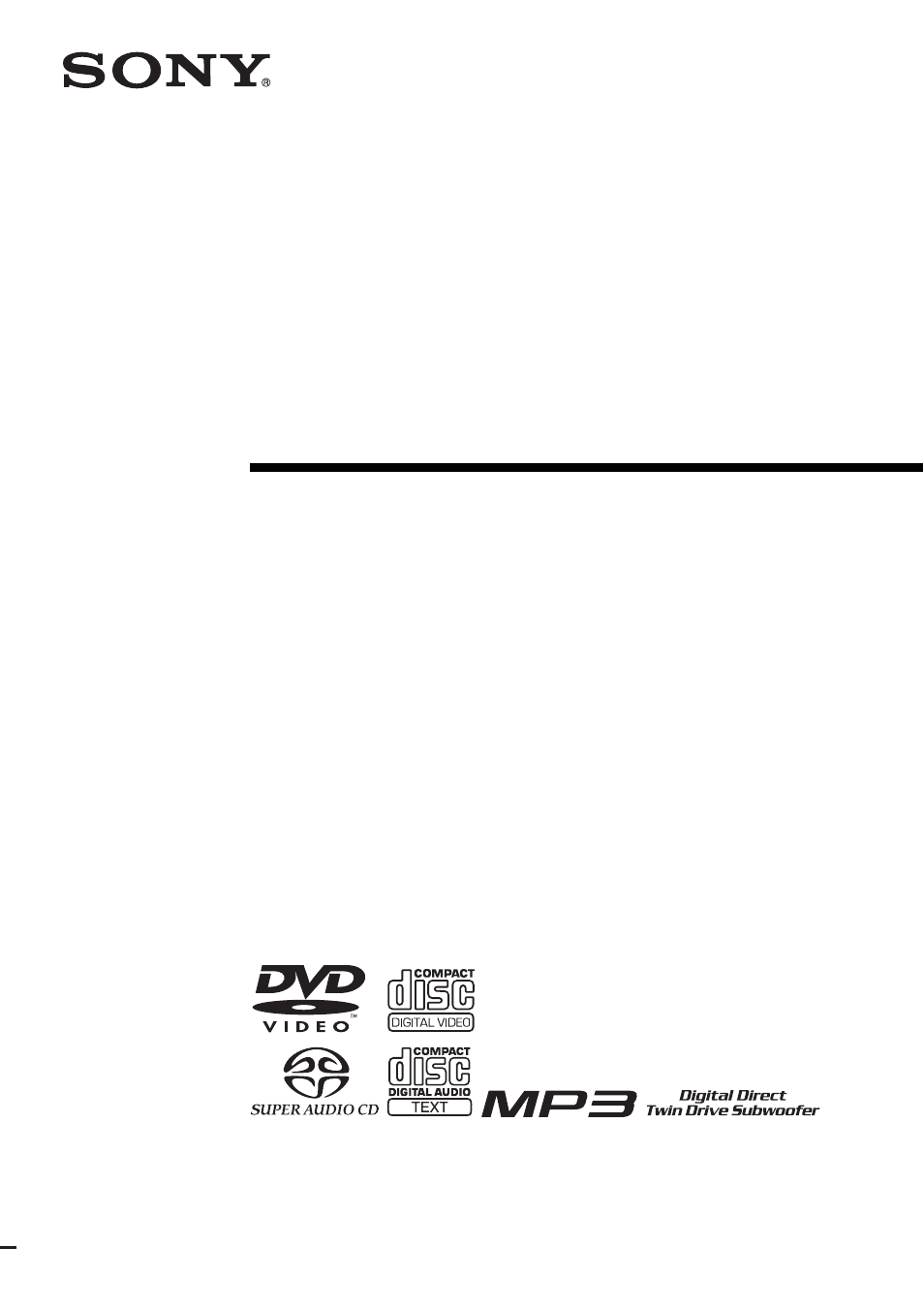 Sony DAV-SB300 User Manual | 84 pages