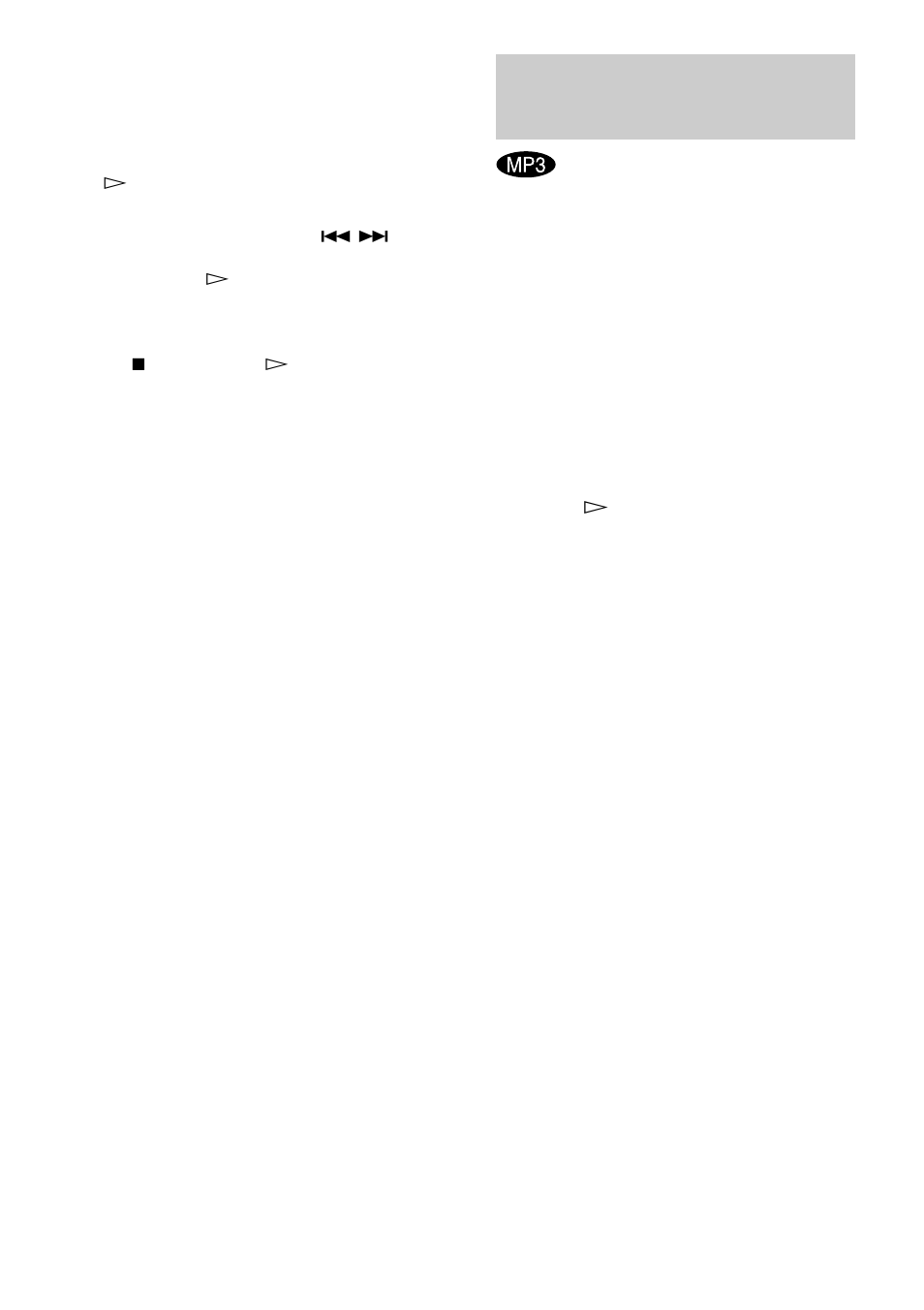 Playing an mp3 audio track | Sony DAV-SB300 User Manual | Page 26 / 84
