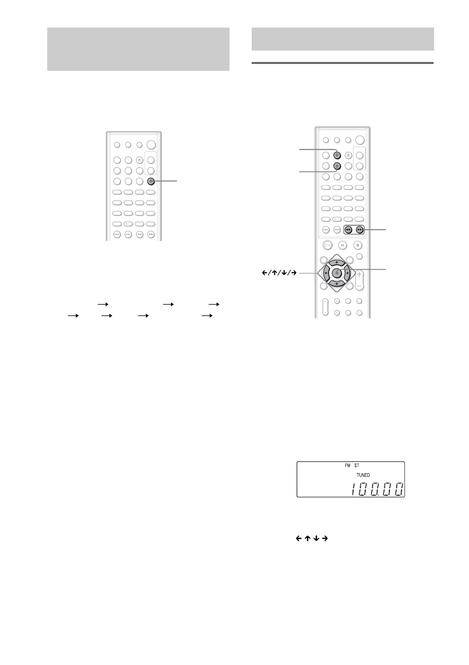 Using the video or other unit, Enjoying the radio, Using the video or other unit enjoying the radio | Presetting radio stations | Sony DAV-SB300 User Manual | Page 58 / 84