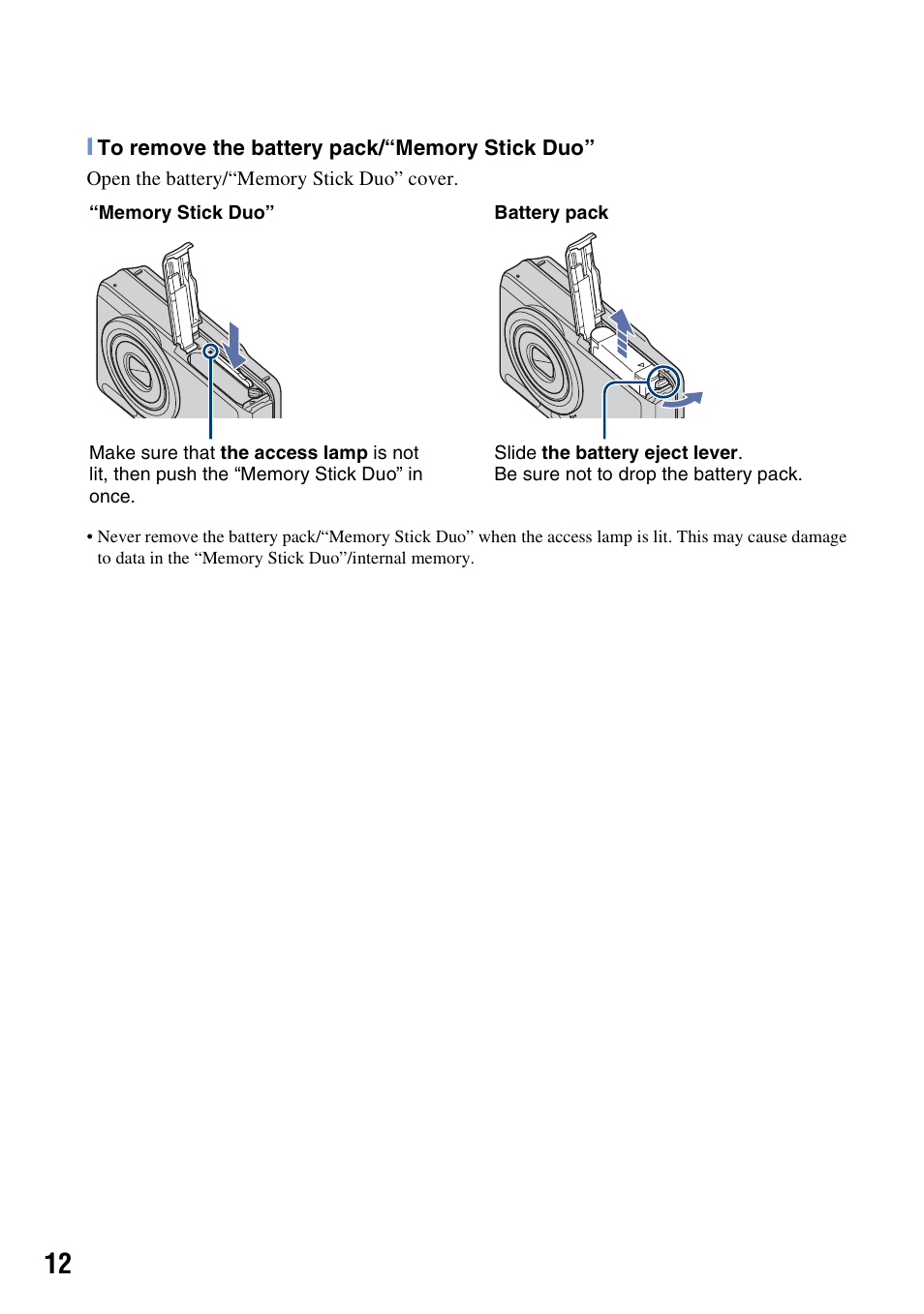 Sony DSC-S780 User Manual | Page 12 / 40