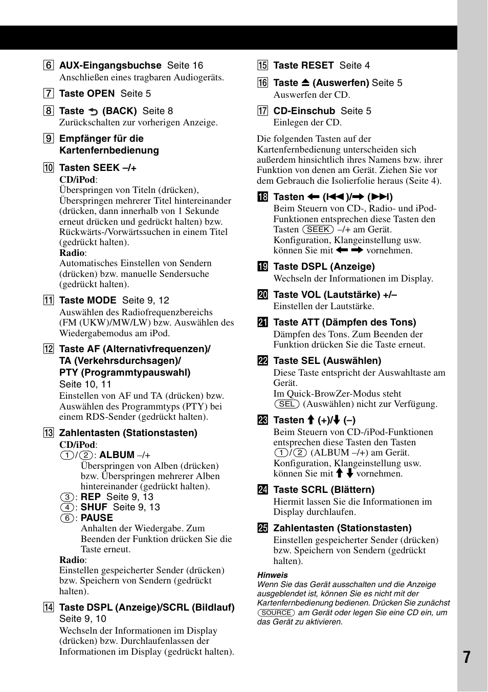 Sony CDX-GT55IP User Manual | Page 29 / 120