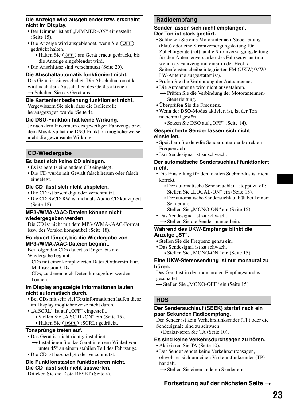 Sony CDX-GT55IP User Manual | Page 45 / 120