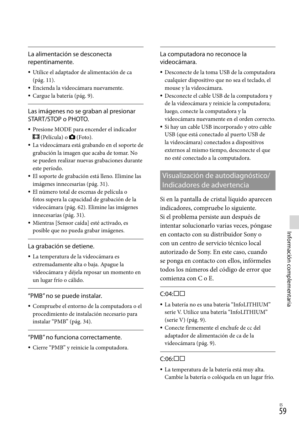 Sony XR160 User Manual | Page 135 / 151