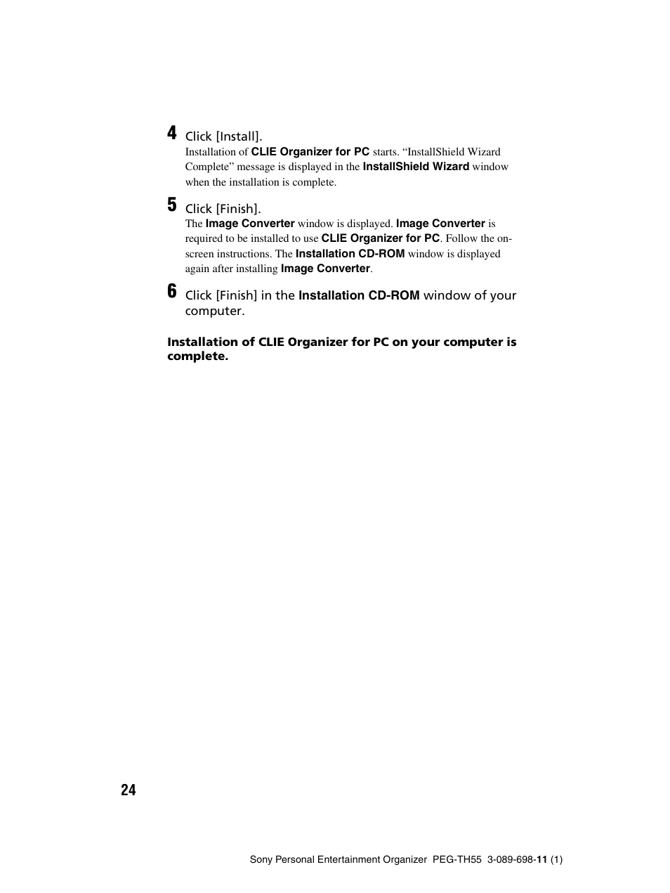 Sony PEG-TH55 User Manual | Page 24 / 104