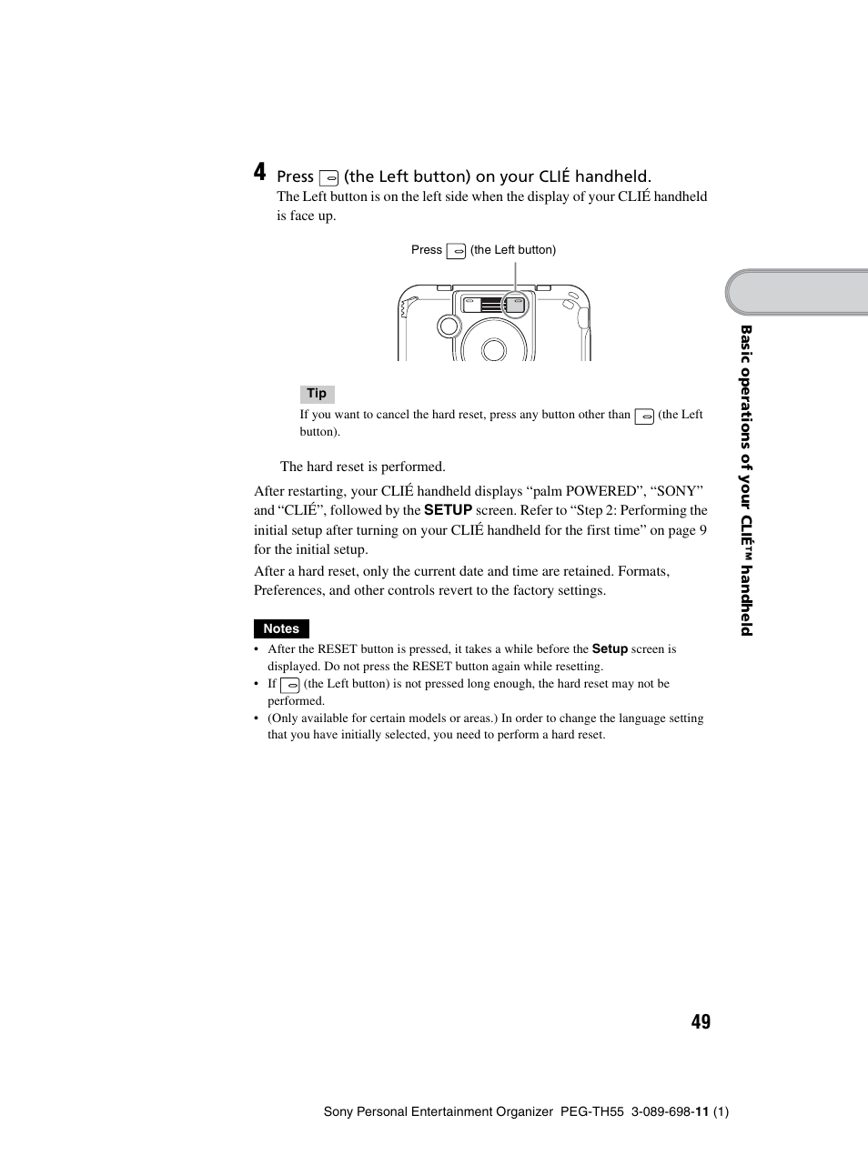 Sony PEG-TH55 User Manual | Page 49 / 104