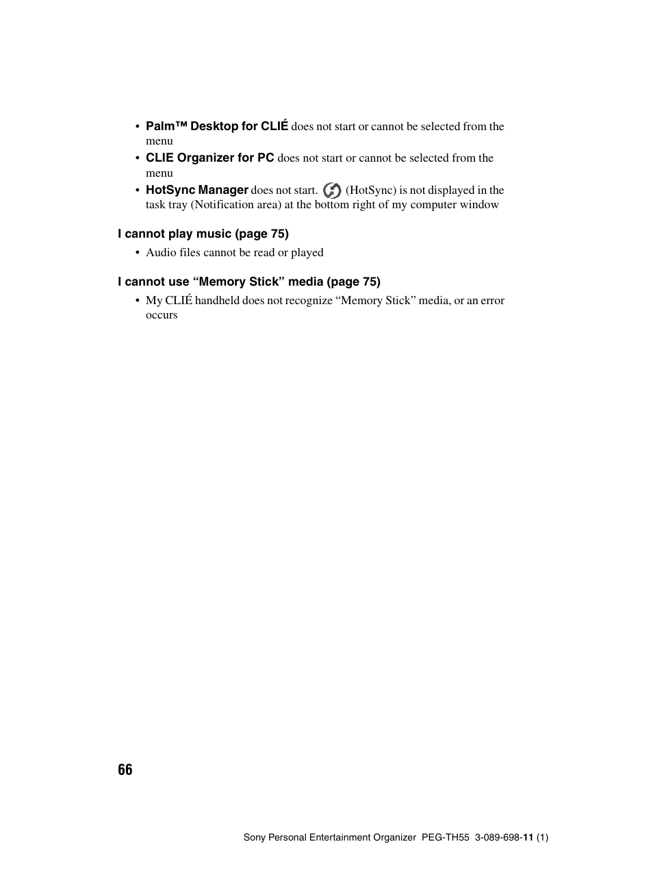 Sony PEG-TH55 User Manual | Page 66 / 104